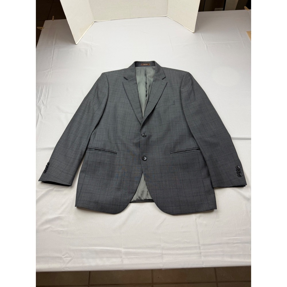 Peter Millar Blazer Mens 42R Grey Glen Check Plaid 2-Button Sport Coat Canada